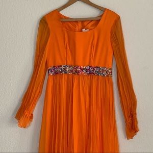 Vintage 60s 70s Lorrie Deb Size 7/8 Empire Waist